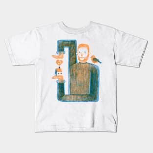 Your Song House Boy and Bird Kids T-Shirt